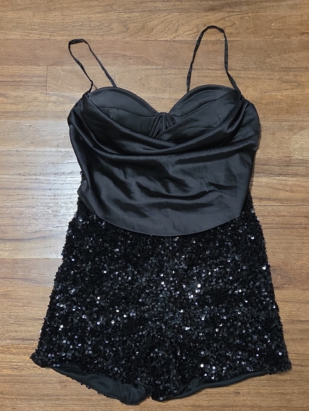 NEW Fashion Nova Sequin Bustier Romper